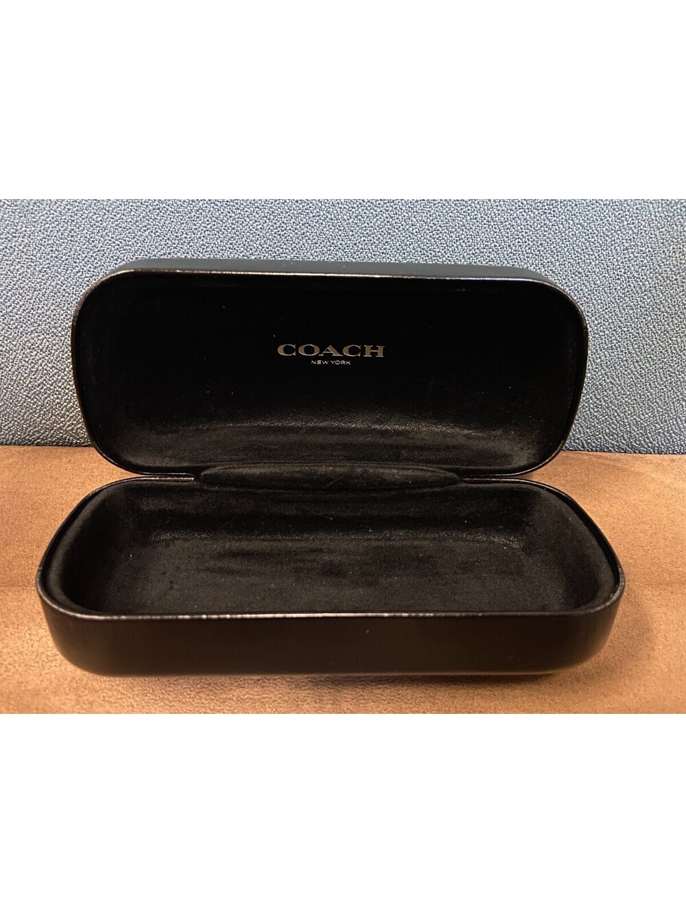 COACH BLACK CASE AUTHENTIC EYEWEAR EYEGLASSES GLASSES CASE ONLY